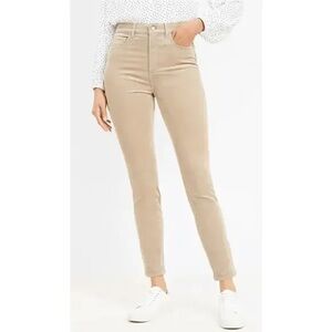 LOFT Women's Skinny Jeans in Tan Corduroy